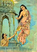 Urvashi and pururavas Raja Ravi Varma